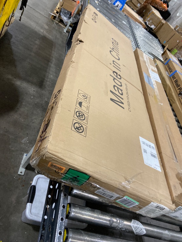 Photo 1 of *DAMAGED, SOLD FOR PARTS** Muwuele Solid Wood Full Length Mirror Coat Rack, 70" x 20" Oversize Standing Mirror Full Length with Brake Wheels, Floor Mirror for Living Room, Entryway (Black)