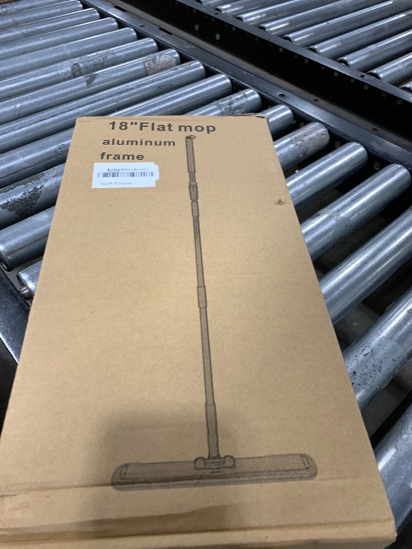 Photo 1 of **INCOMPLETE** 18 Professional Microfiber Mop Large Flat Mops for Floor Cleaning 4 Reusable Washable mop Pads Hardwood Cleaning System Wet and Dust Mop with 61in Long Stainless Steel Handle