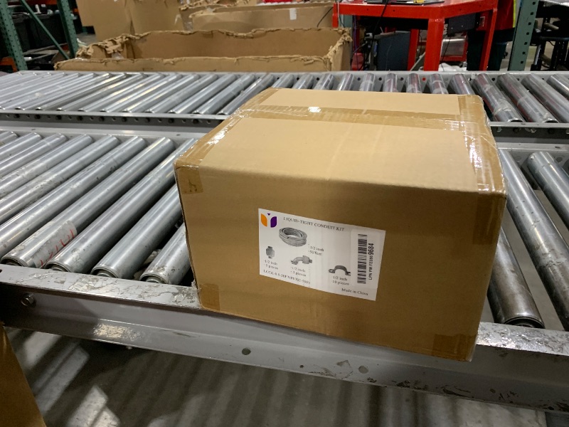 Photo 1 of (1/2" Dia * 50 Feet) Yariwiz Flexible Electrical Conduit Liquid Tight PVC Conduit Kit with 5 PCS Coupling, 3 PCS Elbow and 10 PCS Strap, Sealtight Seal Flex Liquidtight Wire Outdoor Non Metallic Grey