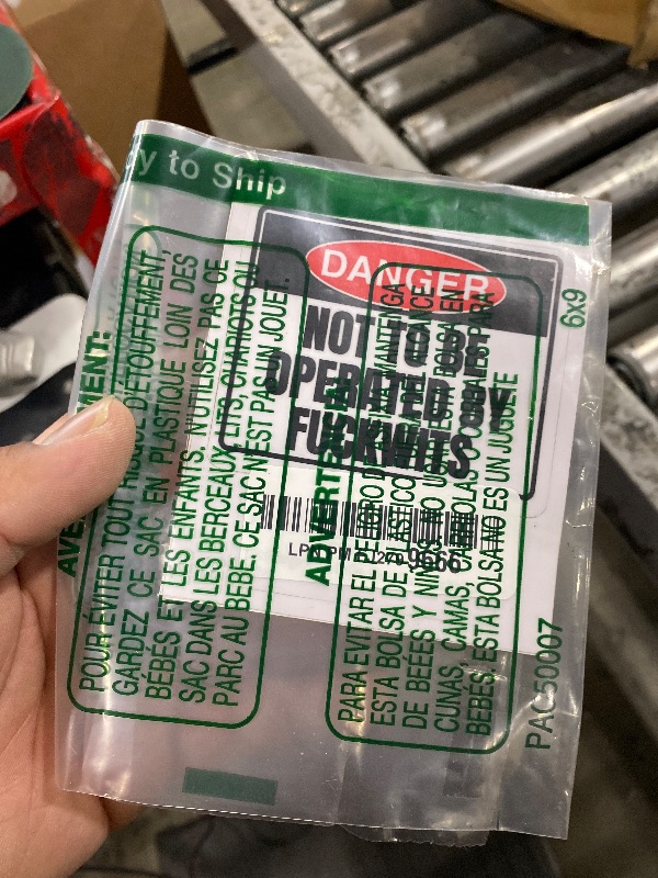 Photo 1 of (3Pcs) Danger Not to Be Operated by Fuckwits Sticker Warning Sign 3" Waterproof Vinyl Decal Sticker Laptop, Water Bottles, Phone, Kindle Merchandise Decor Decal Gifts 3 Inches