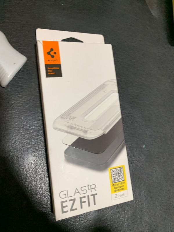 Photo 1 of Spigen AluminaCore Tempered Glass Screen Protector [Glas.tR EZ Fit] designed for iPhone 17 Pro Max | iPhone 16 Pro Max [2 Pack] 9H+ Hardness, Aluminum-Enhanced Durability