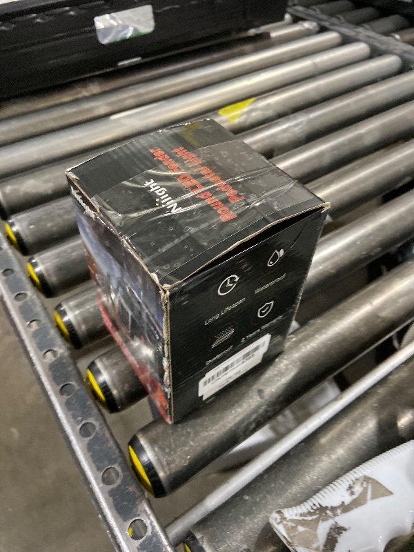 Photo 1 of Nilight Round Double Face Fender Pedestal Light 2PCS 48LED Amber Red Brake Turn Marker Tail Lights w/Stud Mount for Mack Kenworth Freightliner Truck Trailer Towing