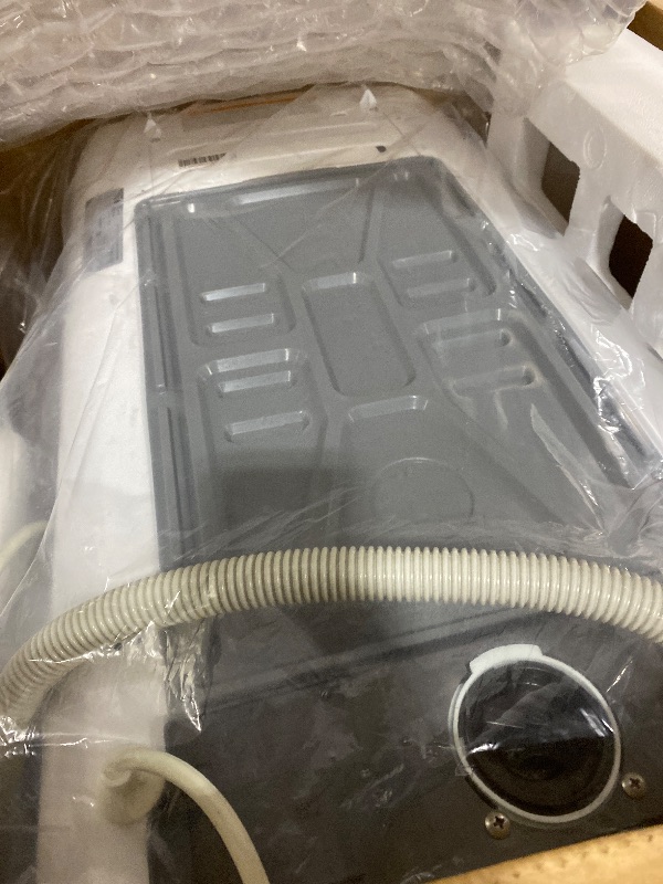 Photo 1 of BLACK+DECKER 0.9 Cu. Ft. Portable Washer, 6.6 lb. Capacity Washing Machine for Homes & Apartments, 5 Wash Cycles, Quick Connect Sink Adapter and Drain Hose Included, Transparent Lid, BPWM09W, White