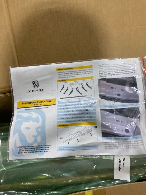 Photo 1 of YHTAUTO 5 Inch Running Boards Side Steps Compatible with 2015-2024 Chevy Colorado & GMC Canyon, Crew Cab, Oval Straight Stainless Steel Polished Chrome, Truck Cab Side Step Rails Off-Road Accessories