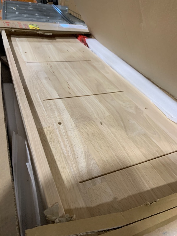 Photo 1 of Solid Wood Entertainment/TV Stand with 2 Doors - 48", Unfinished