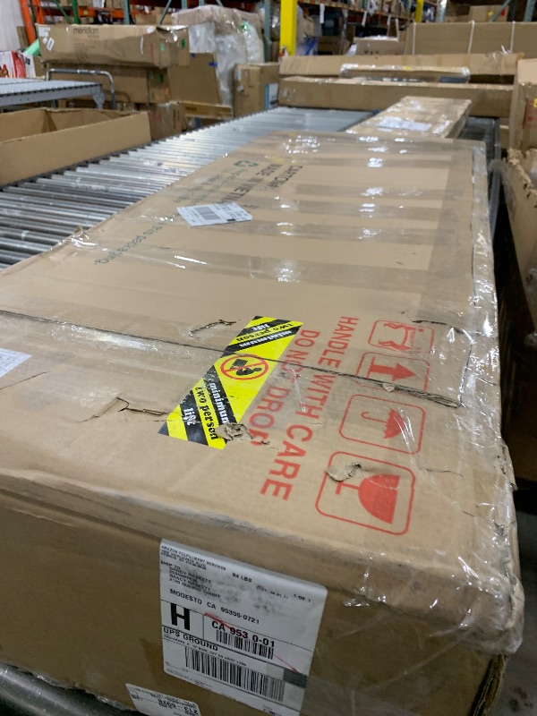 Photo 1 of Solid Wood Entertainment/TV Stand with 2 Doors - 48", Unfinished