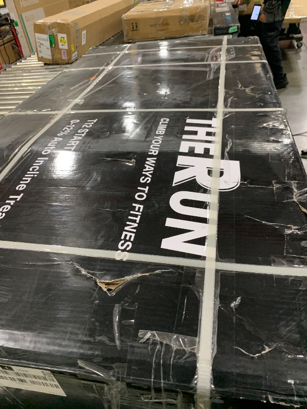 Photo 1 of THERUN Incline Treadmill, 0-12% Auto Incline Treadmills for Running and Walking, 300 lbs Weight Capacity, Wide Belt, 3.0 HP, 18" LED Screen, 2 Layers Shock-Absorbing