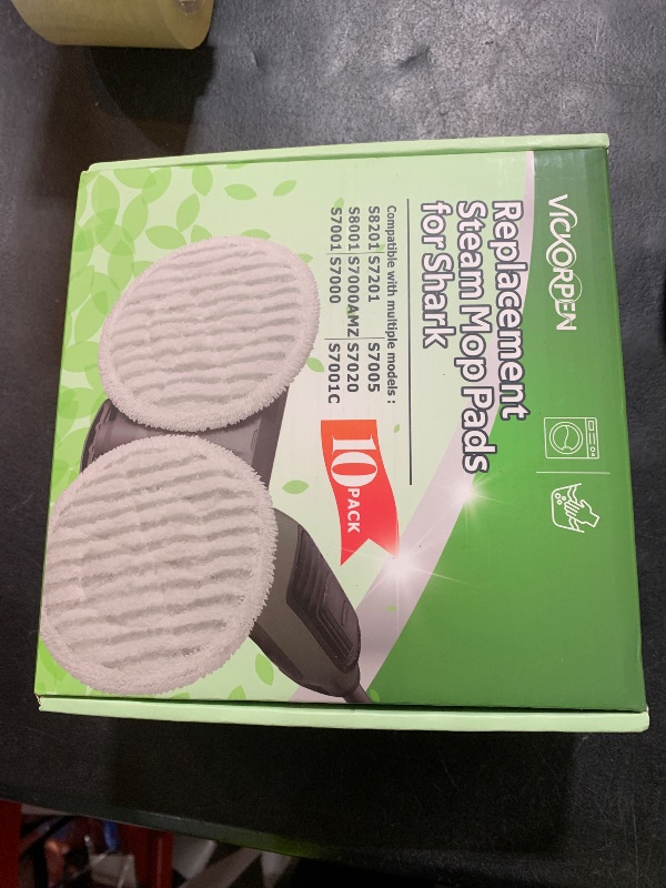 Photo 1 of 10 Pack Steam Mop Replacement Pads for Shark S8001 S7001 S7201 S7000AMZ S8201 Steamer Mop Washed Pad Repeatedly for All Floors Cleaning