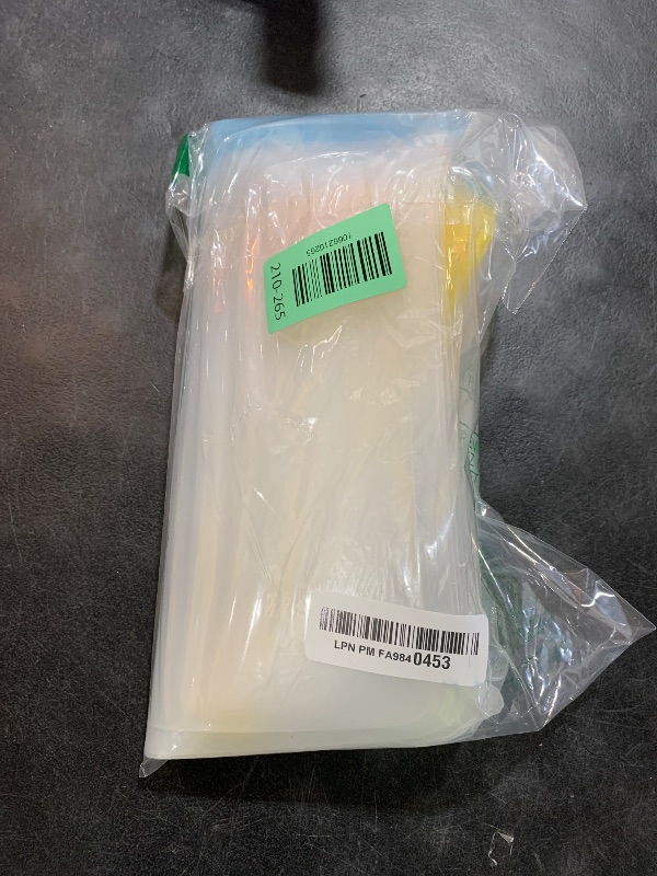 Photo 1 of 10 Pack Dishwasher Safe Reusable Bags, Leakproof Reusable Freezer Bags, BPA Free Food Storage Bags for Lunch Marinate Food Travel - 3 Gallon 3 Snack 4 Sandwich Bags