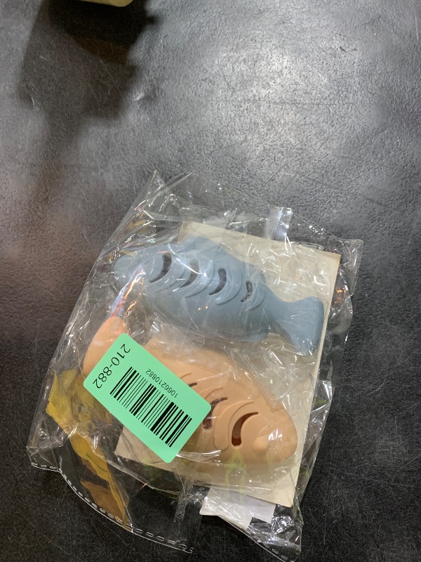 Photo 1 of 2Pcs Silicone Cat Toys, Multi-Functional Chew, Treat Dispenser, Interactive Feeder Toy for Indoor Cats, Food Puzzle Kitten Teething Toys, Durable Pet Training Toy with Catnip Ball (Pink&Green /Blue)