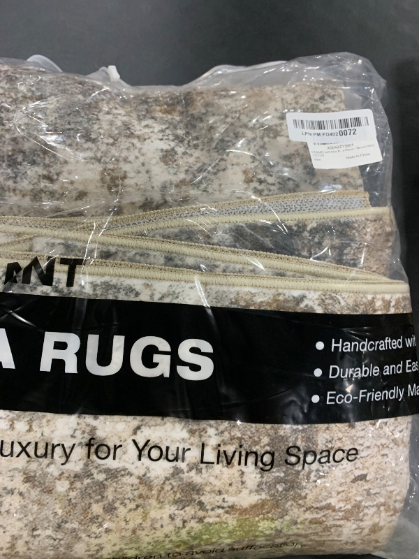 Photo 2 of UERMEI 6x9 Area Rug Living Room Rugs - Washable Neutral Modern Abstract Soft Thin Large Rug Indoor Floor No Slip Rug Carpet for Bedroom Under Dining Table Home Office Decor - Brown Grey