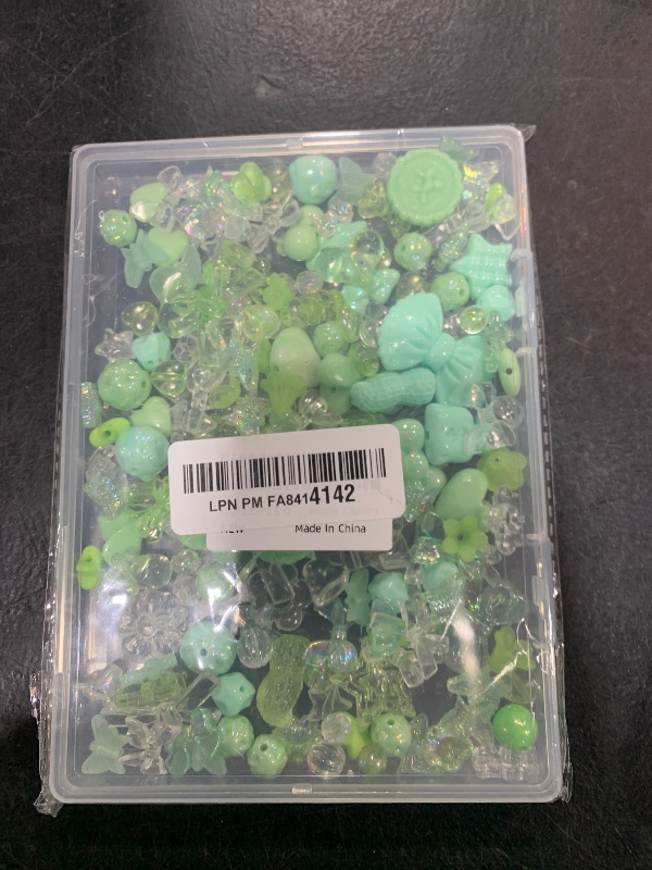 Photo 1 of TINKRSTUFF Assorted 200-260PCS Green Acrylic Beads for Bracelet Making, Flower Bow Candy GummyBear Bracelet Charms,Cute Beads for Jewelry Making DIY Necklace Keychain Phone Charm Christmas Gift
