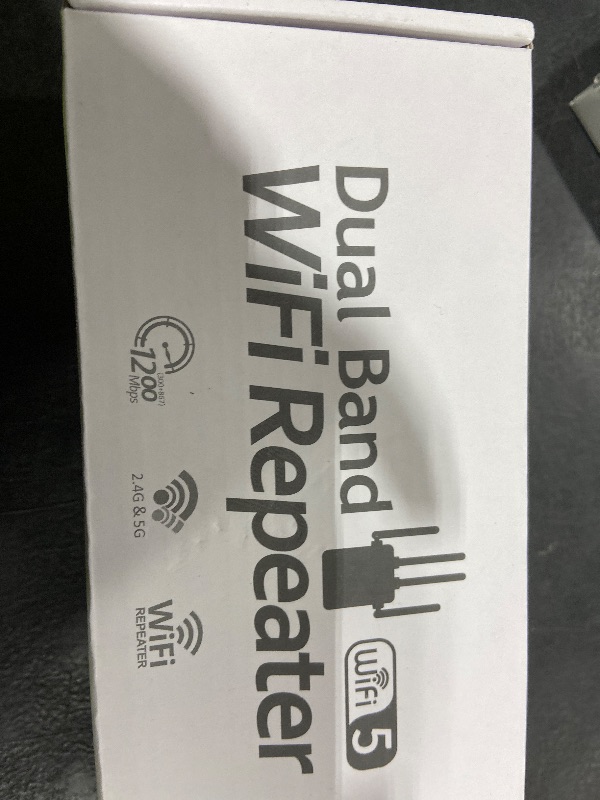 Photo 1 of 12880 Sq.Ft Range WiFi Extender Signal Booster Dual Band 5GHz/2.4GHz, 105-Device Compatibility, Simple Installation, WiFi Extender