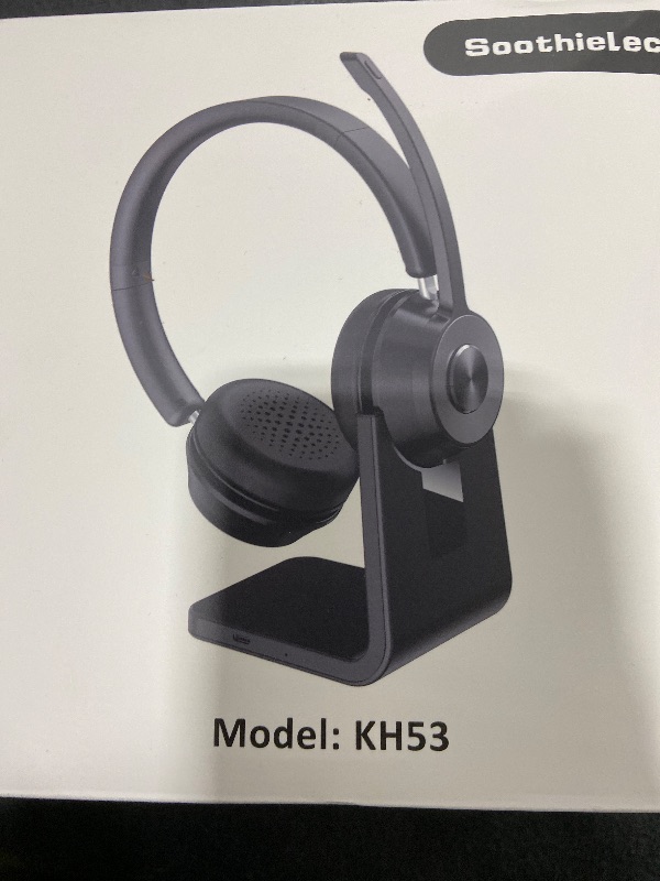 Photo 1 of (Upgraded Version) Wireless Headset, Bluetooth Headset with Noise Cancelling Microphone, Best Headphones with Mic Mute & USB Dongle for PC/Computer/Laptop/Cell Phones/Remote Work/Call Center