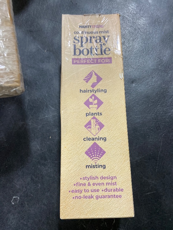 Photo 1 of 10 OZ Continuous Spray Bottles - Ultra Fine Mist Sprayer | Water Spray Bottle For Hair Stuff, Mister Spray Bottle For Plants Mister | Hair Spray Bottles For Hairstyling, Cleaning, Salons