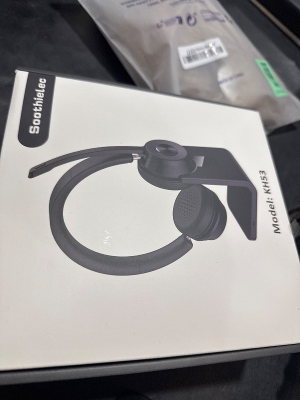 Photo 1 of (Upgraded Version) Wireless Headset, Bluetooth Headset with Noise Cancelling Microphone, Best Headphones with Mic Mute & USB Dongle for PC/Computer/Laptop/Cell Phones/Remote Work/Call Center