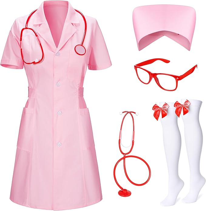 Photo 1 of
TOKYO REVENGERS Women 5Pcs Halloween Nurse Costume Set Doctor Outfit Lab Coat Nurse Hat Cosplay Party Costume Accessories