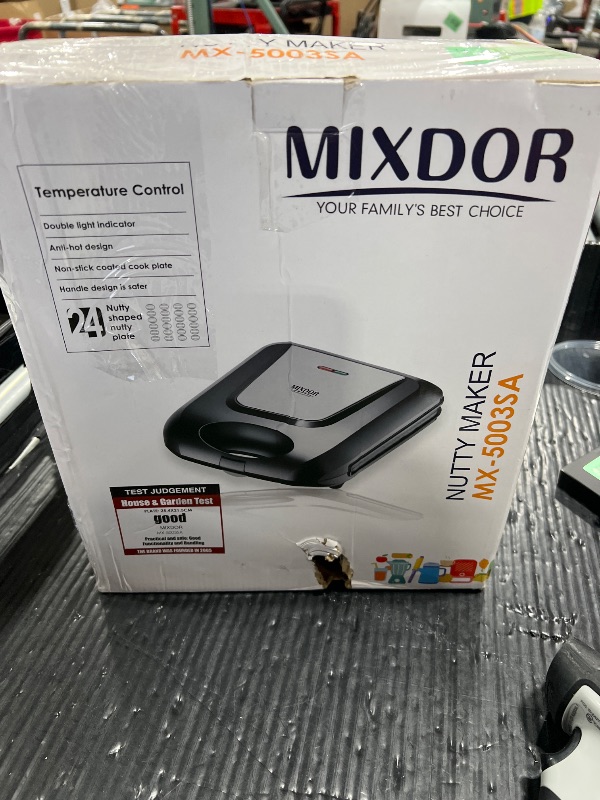 Photo 1 of 1400W Electric Mini Waffle Maker, 24-Hole Walnut Cookie Mold Maker, Automatic Cookie Press Stuffed Waffle Maker Machine with Non-Stick Coating for Cookie Pie Cake Waffle