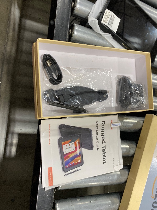 Photo 2 of MUNBYN Rugged Tablet Scanner IRT01P, Android 14 Industrial Tablet, Equip with Zebra SE4710 Scanner, 8GB+128GB Barcode Tablet, 700nit IP67 Rugged Tablet, Rugged Enterprise Tablet with Barcode Scanner
