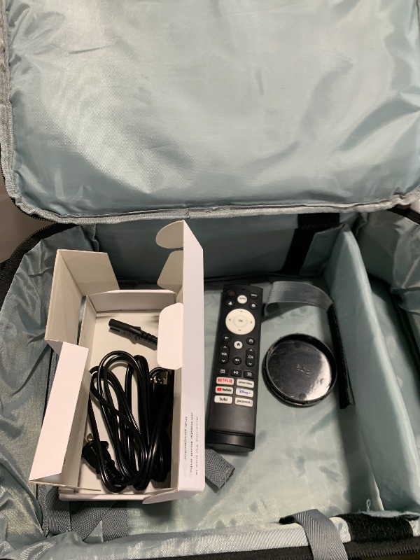 Photo 4 of Google TV Projector 4K Support - CiBest Smart Projector with WiFi 6 and Bluetooth, Outdoor Movie Proyector Full-Sealed Optical Engine 3000 ANSI Home Ceiling Projector with Autofocus, Streaming Apps