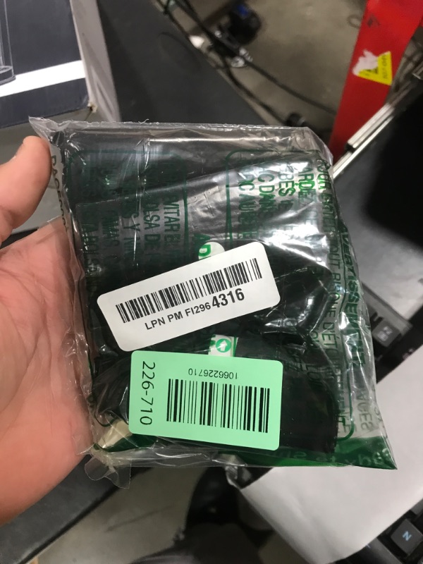 Photo 1 of 1 Gallon 140 pcs (0.8-1 Gal)Small Black Trash Bags, Strong 0.8 Gallon 1 Gallon 1.2 Gallon Garbage Bags, Bathroom Trash Can Bin Liners,Mini Bags Waste Basket Liner,Fit 3,4.5 Liter, 0.8-1 Gal(1Black140)