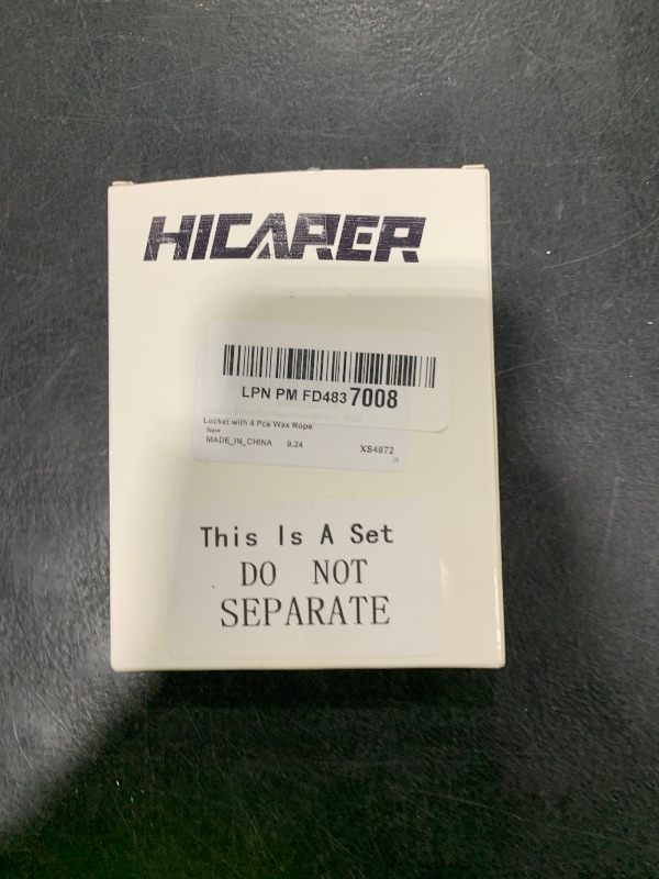 Photo 1 of Hicarer 4 Pcs Car Rearview Mirror Hanging Ornament Picture Photo Keychain Frame Metal Locket with 4 Pcs Wax Rope