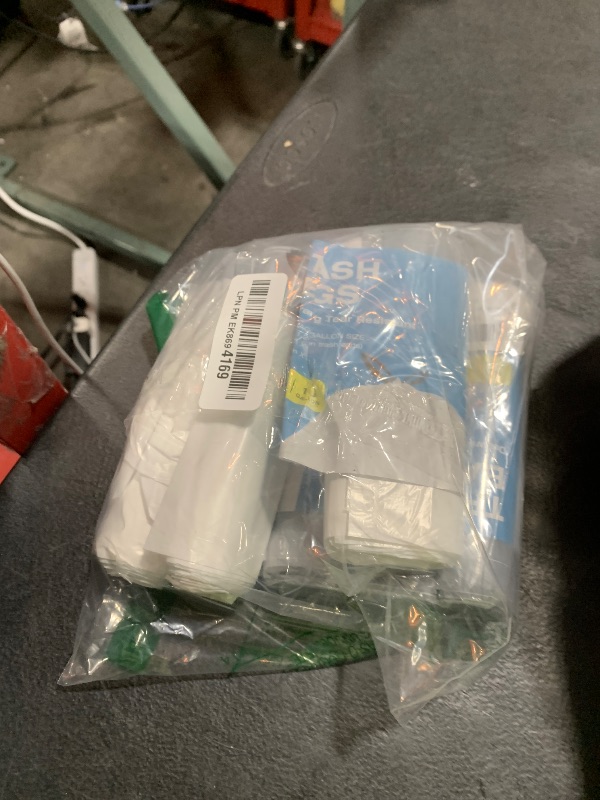 Photo 1 of 120 Counts 1.6 Gallon Mini Drawstring Trash Bags, Small Garbage Bags by KSSKSS, Code a fit 4.5-8 Liter, 1.2-2 Gal, White Trash Bin Liners for Home Office Kitchen Bathroom Bedroom