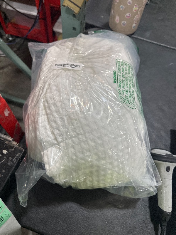 Photo 1 of 100% Cotton Waffle Weave Bed Blanket | Soft, Breathable, and Lightweight Blanket for All-Season | Perfect for Layering | Brielle Collection (King, White)