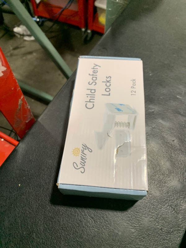 Photo 1 of 12 Pack Cabinet Locks Child Safety | Baby Safety Cabinet Locks NO Drilling 3M Adhesive Baby Proof Drawer Lock Child proofing cabinets latches for Kids Latch for Drawers & Door Child Safety Locks