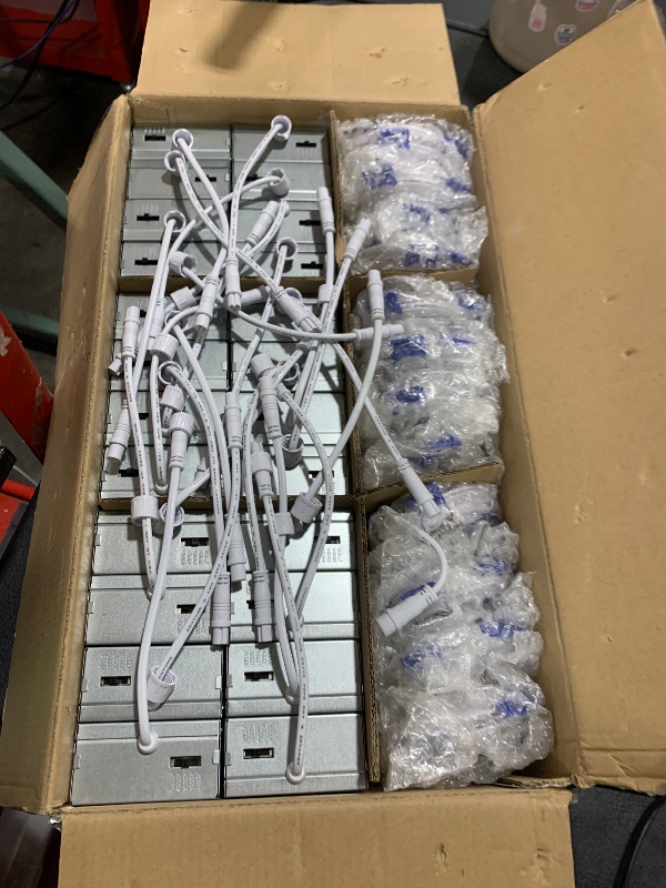 Photo 1 of VOLISUN 24 Pack 3 inch Recessed Lighting, 5CCT LED Recessed Light with Junction Box, 2700K-5000K Selectable, Dimmable Canless Wafer Downlight, LED Ceiling Light ETL Certificated