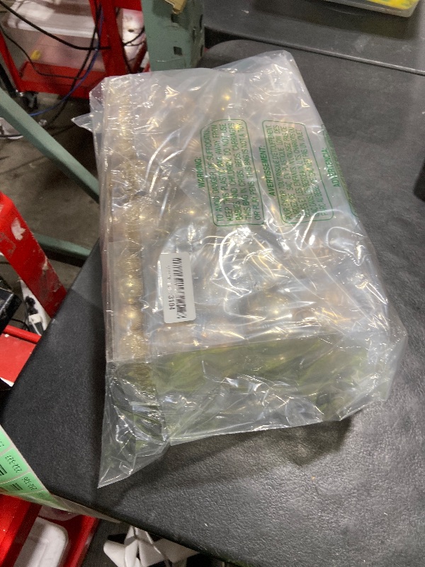 Photo 1 of 100PCS Christmas Ball Ornaments, Assorted Shatterproof Christmas Tree Decorations, Seasonal Decorative Hanging Baubles Decor Set for Xmas/Holiday/Party, Glitter&Painting Ornament Set (Champagne)