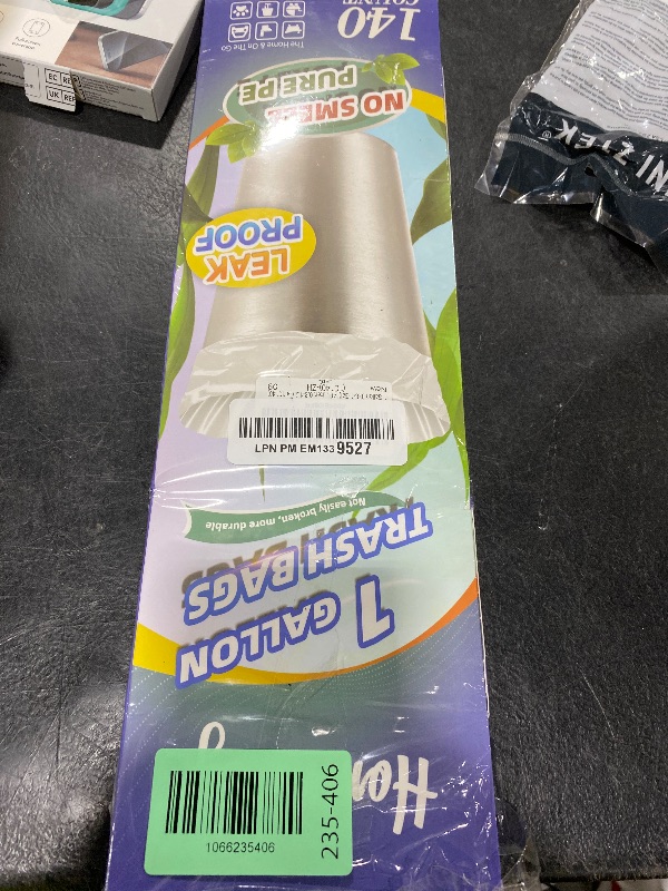 Photo 1 of 1 Gallon 140 pcs (0.8-1 Gal) Small Clear Trash Bags, Strong 0.8 Gallon 1 Gallon 1.2 Gallon Garbage Bags, Bathroom Trash Can Bin Liners,Mini Bags Waste Basket Liner,Fit 3,4.5 Liter, 0.8-1.2 Gal?1C140)