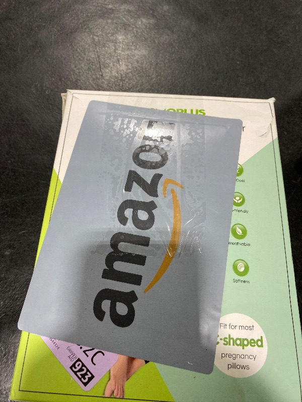 Photo 1 of ????????? ?????? ????? COSMOPLUS C Shaped Full Body Pillow Case ????? for Maternity,Stretchy Cool Breathable Jersey Fabric,Provides Sleep and Pregnancy Support,Heather Grey