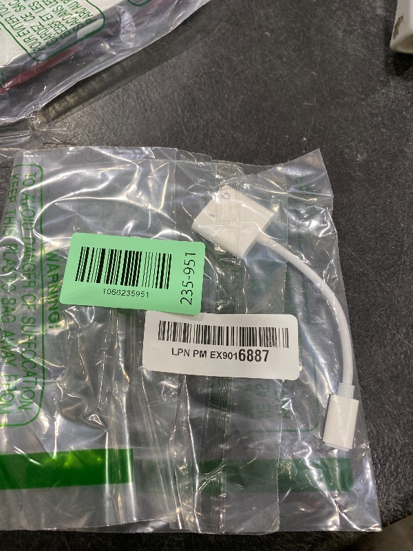 Photo 1 of [Apple MFi Certified] iPhone Headphones Adapter Splitter, 2 in 1 Dual Lightning Charger Cable Aux Audio Adapter Converter for iPhone 14/13/12/11/XS/XR/X/8/7/6, Not Support iPhone 15 & USB C Devices