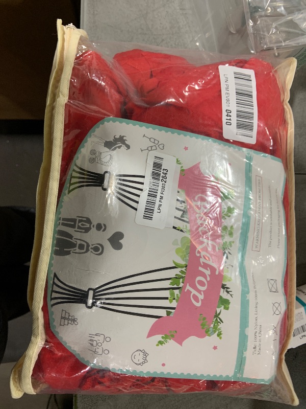 Photo 1 of 10 ft x 20 ft Wrinkle Free Red Backdrop Curtain for Parties, Polyester Photography Backdrop Drapes for Birthday Party Baby Shower, Thick Background Curtain for Backdrop Stand, 4 Panels 5 ft x 10 ft