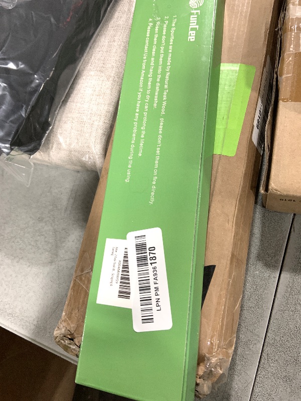 Photo 1 of 2 Pack Teak Wood Spatula, 12 Inch Wooden Spoons for Cooking, Sourdough Starter, Flat Steak Turner, Dough Whisk Spurtle Baking Utensil, Heat Resistant Spatulas for Cast Iron Flipping, stirring, Turning