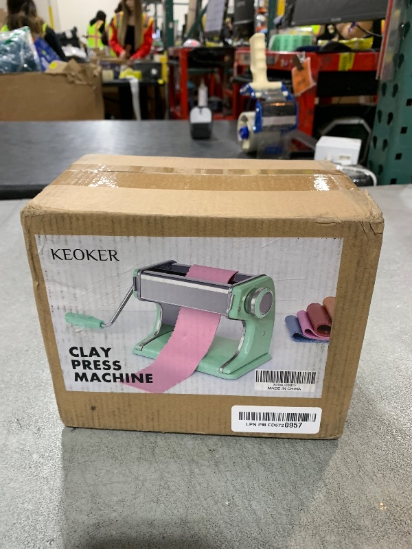 Photo 1 of KEOKER Clay Press Machine, Polymer Clay Press Machine for Making Clay Earrings, Polymer Clay Tools, Polymer Clay Roller Machine