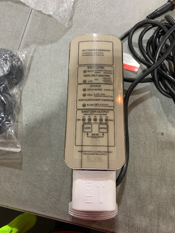 Photo 1 of 520555 Salt Chlorine Generator Cell, Suitable for Pools Up to 40,000 Gallons, Includes 15' Cable 2" PVC Unions