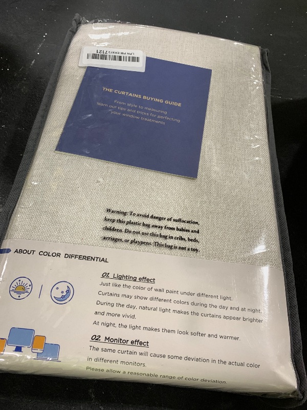 Photo 1 of 100% Blackout Shield Full Blackout Curtains for Bedroom 84 inch Length 2 Panels Set