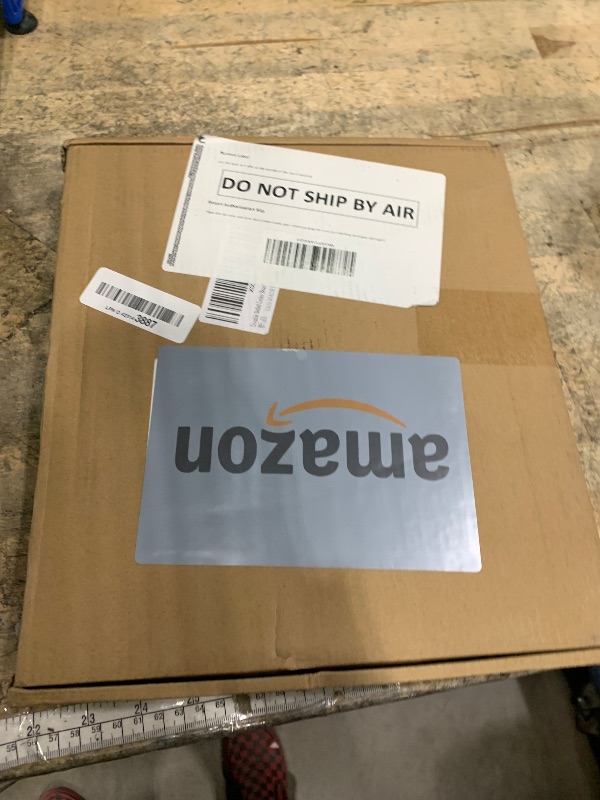 Photo 1 of 10" x 10" Double Sided Chalkboard Sign with Stand, Small Chalk Board Blackboard Wood Frame Felt Letter Board with 12 Chalk Markers and 340 Letters (Brown)