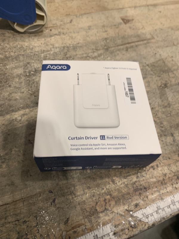 Photo 1 of [Upgraded Version] Aqara Smart Curtain Motor E1 (Rod Version, 1 Pack), Requires AQARA Zigbee 3.0 HUB, Not Support Hubs from Other Brands, Support HomeKit, Alexa and IFTTT