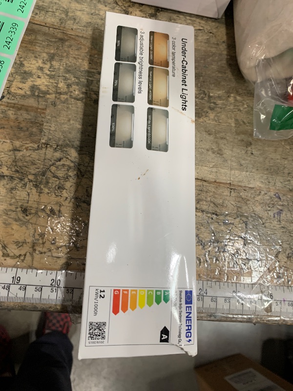 Photo 1 of ** NOT BRIGHT** Rihvy Under Cabinet Lighting 8 Inches Rechargeable Motion Sensor Light Indoor, 3 Color Dimmable Closet Light Battery Operated, USB Stick on LED Magnetic Under Counter Lights for Kitchen Stair, 3 Packs