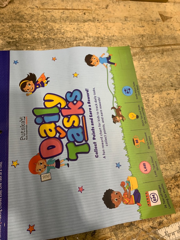 Photo 1 of ***BENT*** PUTSKA Behavior Reward Chart for Kids – Includes 26 Chore Charts & 1528 Stickers – Magnetic Chore Chart for Multiple Kids at Home to Build Responsibility & Positive Habits (Reward Chart)