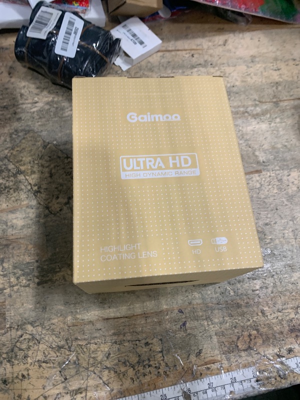 Photo 2 of Mini Projector with WiFi and Bluetooth Built-in Apps Smart Projector Support 4K 1080P FHD 180° Adjustable Auto Keystone Compatibile with HDMI/TV Stick/Memory Stick/Laptop, White