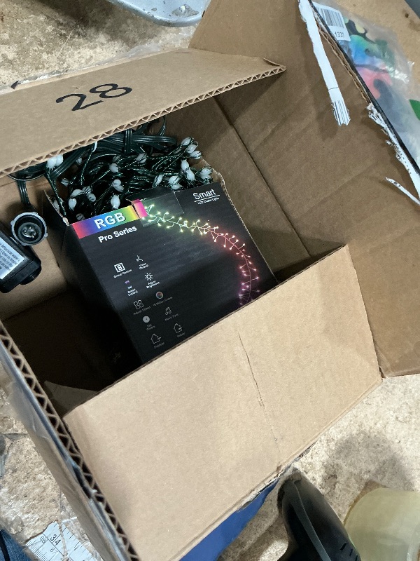 Photo 1 of ***HAS ISSUES FUNCTIONING WITH APP WON'T PAIR / ONLY DISPLAYS RED**** Brizled Smart Cluster Christmas Lights, 19.68FT 200 LED WiFi Cluster Fairy Lights, App Controlled RGB Color Changing Christmas Lights Works with Alexa Google Home for Holiday Xmas Party