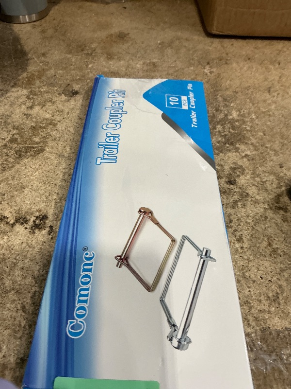 Photo 1 of 10 PCS Square Pto Pin Shaft Locking Pin 1/4 pin Hitch pin Wire Lock Pin Safety Coupler Pin 1/4" x 2-3/4"for PTO,Farm,Lawn,Hitches,and Garden (10 PCS Trailer Pins)