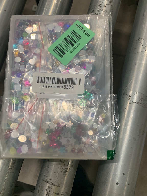 Photo 1 of 1200 Pcs Acrylic Flatback Rhinestones,12 Different Shape Gems for DIY Craft Jewels Gemstone Wedding Birthday Decoration (6-13mm) (Acrylic)