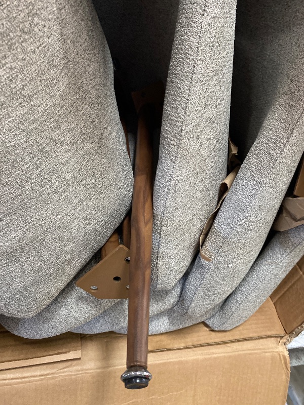 Photo 1 of *the stock image its used for reference*
Products Modern Dining Chairs Set of 4, Upholstered Kitchen Chair with Back, Fabric Dining Room Chairs with Back, Mid Century Dining Chair with Solid Wood Legs, Grey