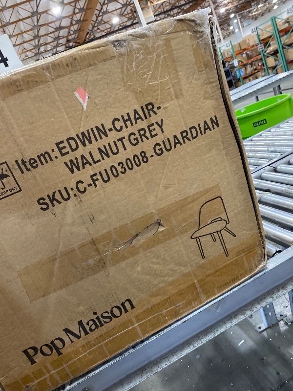 Photo 1 of *the stock image its used for reference*
Products Modern Dining Chairs Set of 4, Upholstered Kitchen Chair with Back, Fabric Dining Room Chairs with Back, Mid Century Dining Chair with Solid Wood Legs, Grey