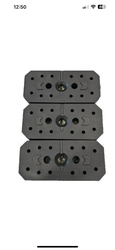 Photo 1 of (4) GENUINE 12.5# WEIGHT PLATES FOR LX770 FITVIDS HOME GYM STATION (BOX 3/4/5)